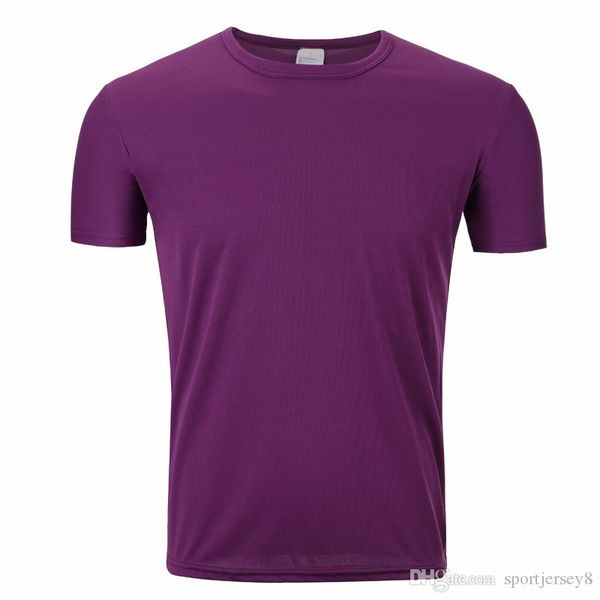 

trendy men's quick-drying round neck short-sleeved running short sleeve purple t-shirt jh-003-084, Black