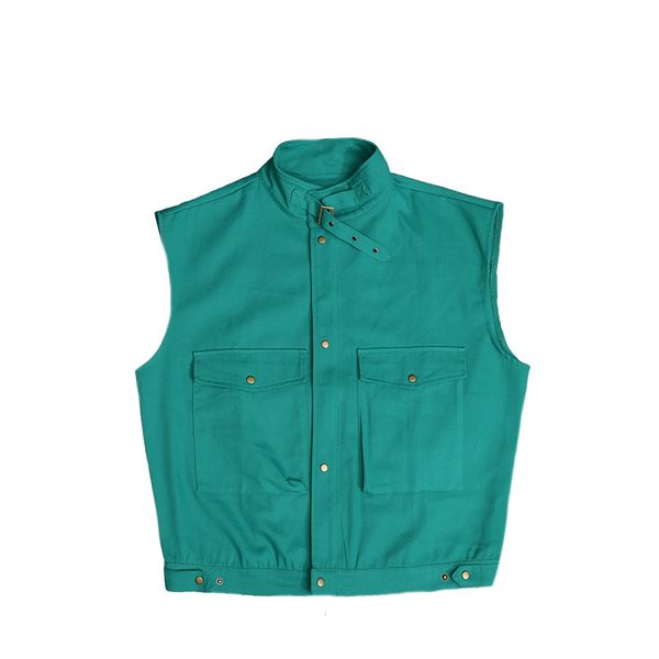 

fashion 2020 men loose black vest coat ripped sleeveless spring man streetwear waistcoat hole jackets punk rock style, Black;white