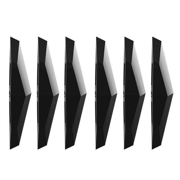 

6pcs rear bumper protector guard, universal black rubber scratch-resistant trunk door sill protector exterior accessories trim cover