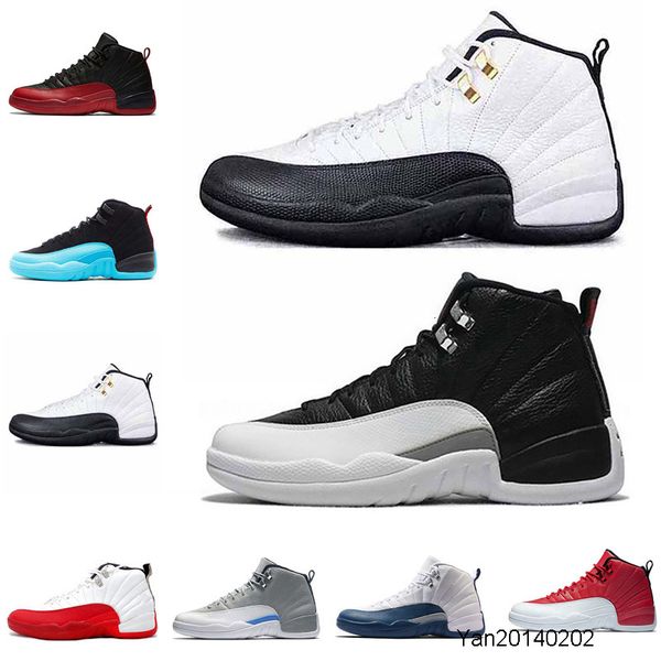 

wholesale 12 men basketball shoes 12s gym red university blue gamma blue gs barons the master men sneaker us 7-13