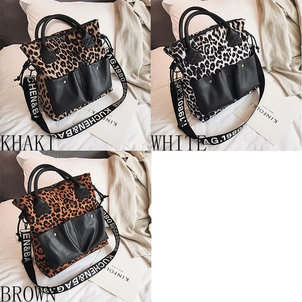 

large capacity leopard print bags big women shoulder bags fashion crossbody bags bolsa feminina women handbag wb1405