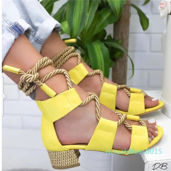 

monerffi 2019 espadrilles women sandals heel pointed fish mouth gladiator sandals hemp rope lace up platform sandals mx190727 c15, Black