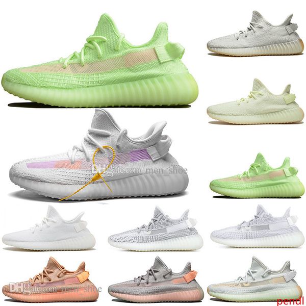 

kanye west clay v2 static reflective gid glow in the dark mens running shoes hyperspace true form zebra women sports designer sneakers