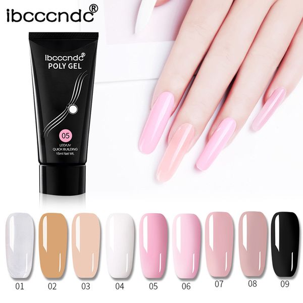 

ibcccndc nail polish poly gel lasting finger nails crystal jelly camouflage uv lamp extension make up beauty tools 15ml 19l0611