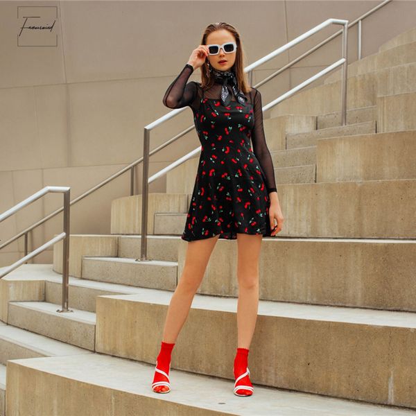 

женщины одеваются спагетти ремень рукавов молния повседневная выходные летние платья свободные короткие платья груза падения хорошее качеств, Black;gray