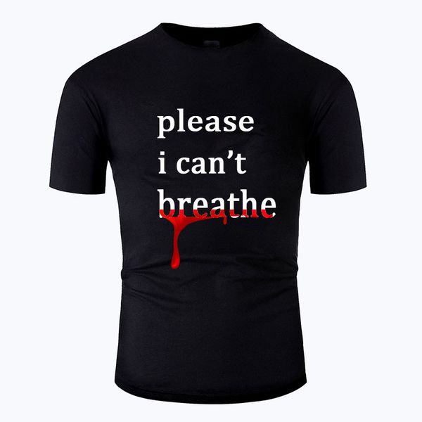 

2020 george floyd i cant breathe printed men women t shirt black lives matter casual summer 100%cotton short sleeve basictshirt, White;black