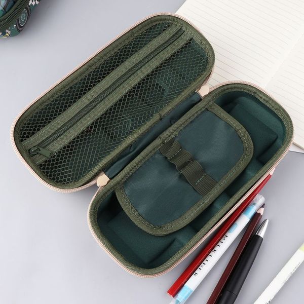 

creative car camouflage pencil bag with lock pen storage organizer office school supplies stationery boy gift l41e