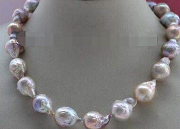 

multicolor baroque edison reborn keshi pearl necklace, Silver
