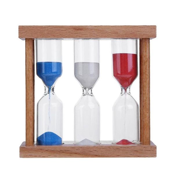 

2019 new 1/3/5 minutes wooden frame hourglass sand clock timer for birthday gift home decoration small ornaments