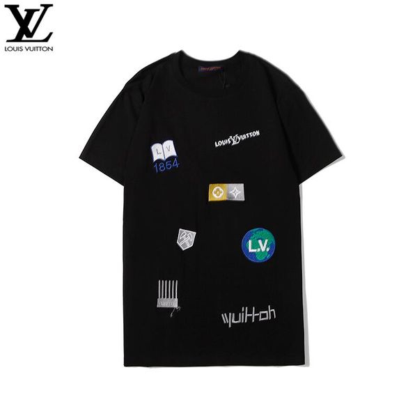 

luxury mens designers t shirts summer t shirt crane printing designers t shirt hip hop fashion men women short sleeve tees size-022, White