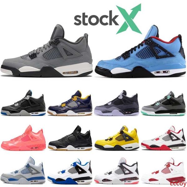 

stock x new bred 4 4s basketball shoes men pure-money wings royalty wings silt red singles day tattoo thunde mens trainers sports 7-13