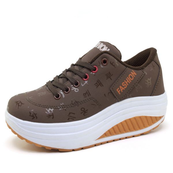

women platform sneakers cat design beautiful shape ups rocking shoes round toe girls wedge sport shoes ladies diamond footwear, Black