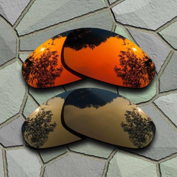 

red orange&bronze copper sunglasses polarized replacement lenses for juliet