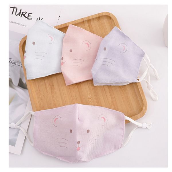 

dhl cartoon movie face mask for kids cubrebocas para ninos tapaboca cotton ice silk summer cartoon childrens face mask hatnd