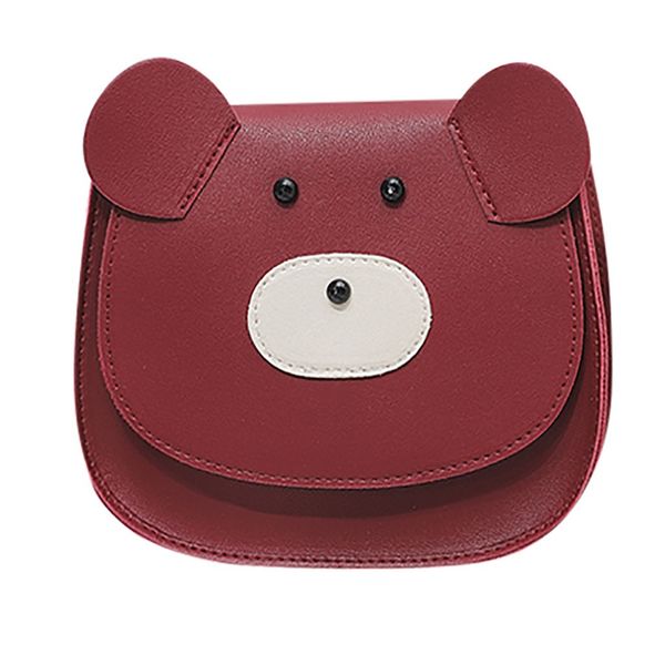 

cute bear fashion ladies handbags soft pu leather single shoulders mini bags letter purse mobile phone women messenger bags