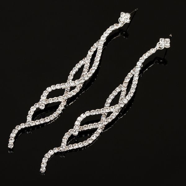

exaggeration nightclub earring eardrop fully-jewelled overlength fund woman tassels earrings earring, Golden