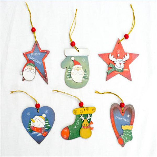 Christmas Party Hanging Decor Snowman Santa Claus Elk Sock Banner