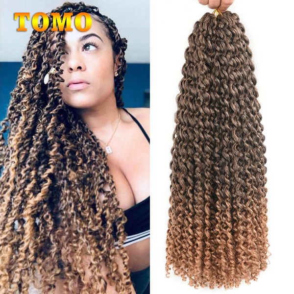 2020 Tomo Passion Twist Braid 18inch Long Curly Braids Black Brown