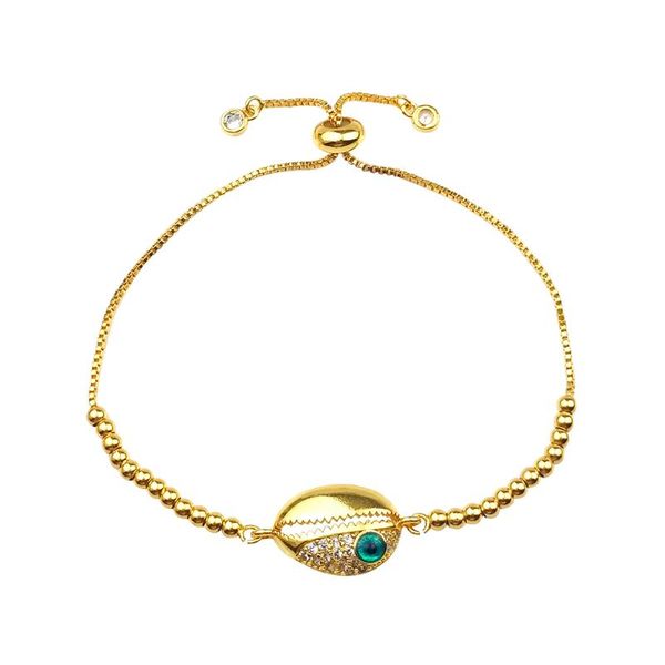 

покрытием золото seashell со злом браслет глаз летних греческих украшений из диоксида циркония 24k золотые браслеты для женщин pulsera охо т, Golden;silver