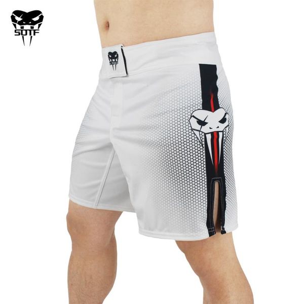 

sotf adults venomous snake white red geometric boxing shorts tiger muay thai shorts boxing clothing fight sanda, Blue