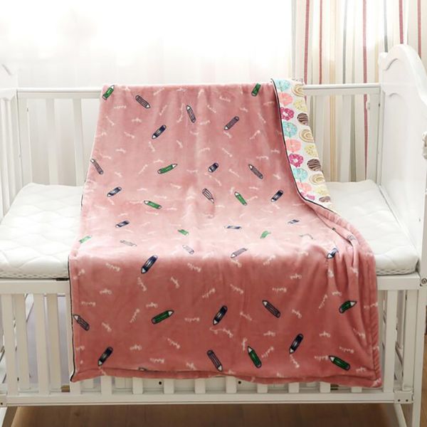 

новорожденное одеяло пеленального одеяло кроватка сгущает пеленание одеяла хлопок малышей постельных печать теплого bwz016