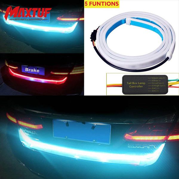 

maxtuf 5 function 4 color flow type led strip tailgate turning signal light 59" tp814