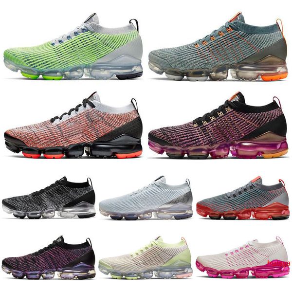 

2019 новый fly 3,0 мужские женские кроссовки тройной черный белый pure platinum вяжут 3s мужчины беговые кроссовки дизайнер спортивная обувь