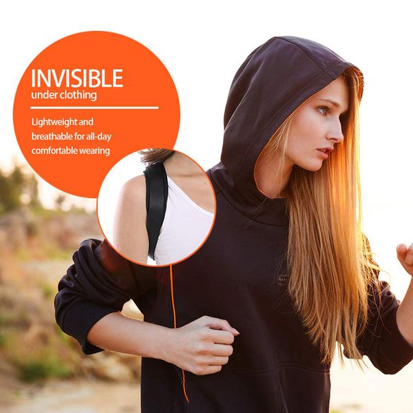 

posture corrector adjustable back men/women back clavicle spine shoulder correction brace belt strap dropshipping, Black;blue