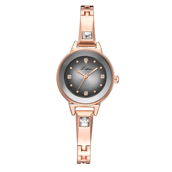 

fashion small round dial bangle watch women luxury stainless steel bracelet watches ladies quartz wristwatches with rhinestone reloj mujer, Slivery;brown