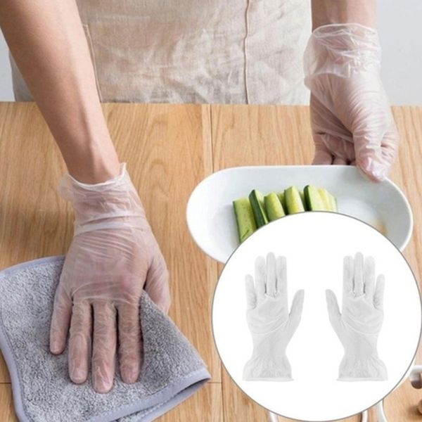 

100pcs disposable protective cleaning examination gloves for food cleaning cooking restaurant kitchen accessories