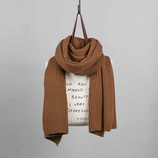 

wool scarf for women in winter thickened solid color two-sided japanese soft sister little fresh students korean edition knit warm scarf, Blue;gray