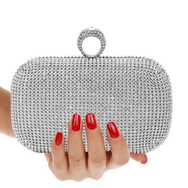 

evening clutch bags diamond-studded evening bag with chain shoulder bag women's handbags wallets evening bag for wedding
