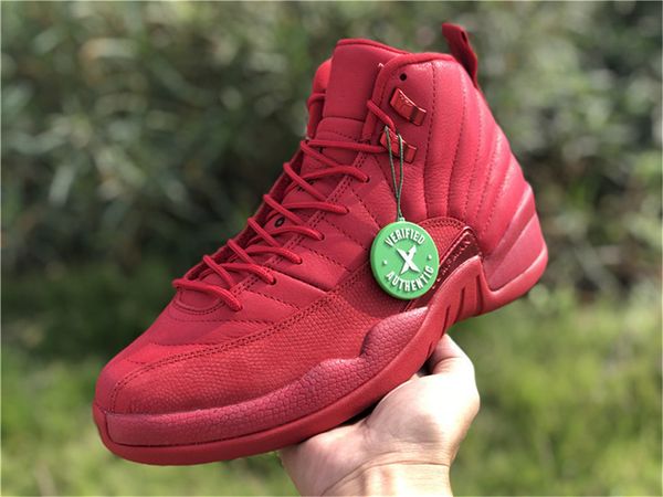 

2019 new 12 12s gym red men s basketball shoes style code 130690s-601 xii bulls sports sneakers size eu40.5-47.5
