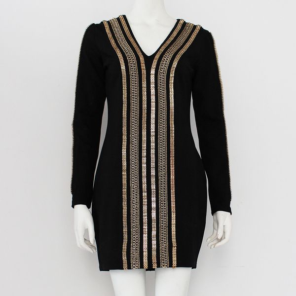 

women dress 2018 autumn club long sleeve party dresses bodycon lady celebrity evening party dresses, Black;gray