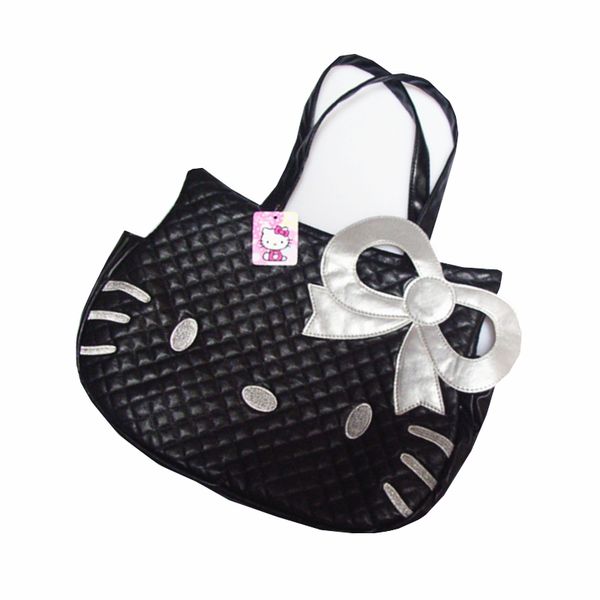 

women's handbag pu material hello kitty cute travel organizer bag bow lady's shoulder pouch girl's accessories supplies produ