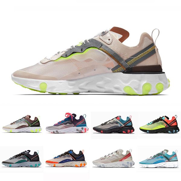 

react 55 script undercover x react element 87 mens running shoes for men women highlighted taped seams black white trainer sports sneakers