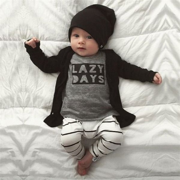 2019 Kids Clothing 10 Styles Baby Boys Clothing Sets Top T Shirt Pants Kids Toddler Infant Casual Long Sleeve Suits Baby Boy Clothes Fj95 From