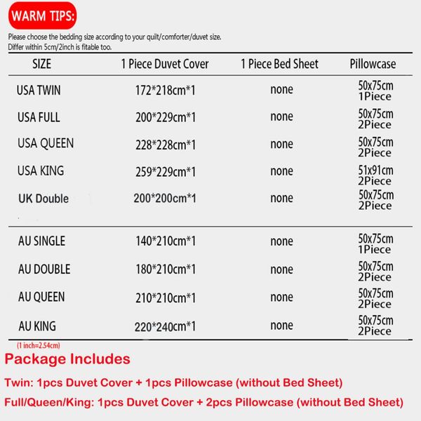 Bedding Set 3d Print Duvet Cover Sets King Queen Twin Size