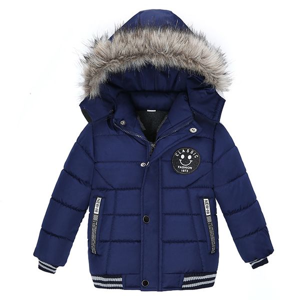 

baby boys jacket 2019 autumn winter jacket for boys children kids hooded warm outerwear coat for boy clothes 2 3 4 5 year, Blue;gray