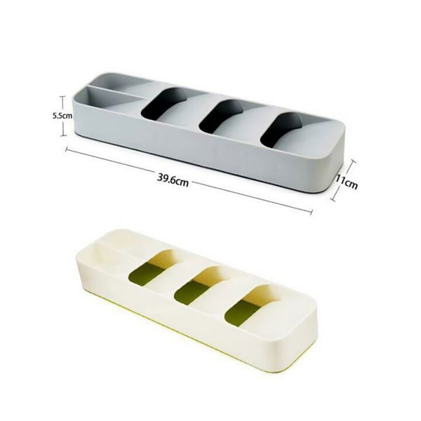 

2020 kitchen drawer organizer tray rack spoon fork cutlery separation storage box space saving home kitchen gadgets organizer