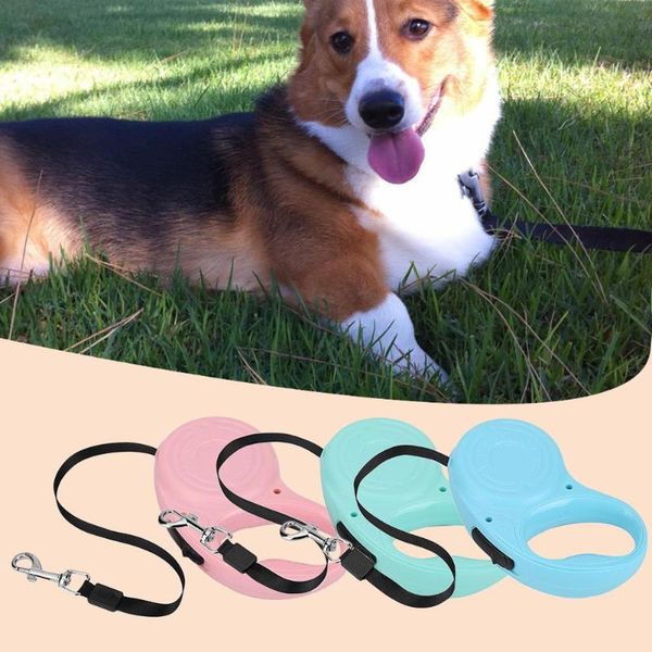 

retractable dog leash automatic flexible dog puppy cat traction rope belt dogs pet products hands y collar leash