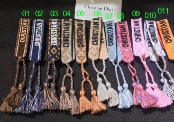 

Rope material tring infinity ymbol lucky cord adju table bracelet with ewing word and ta el famou brand jewelry p 7