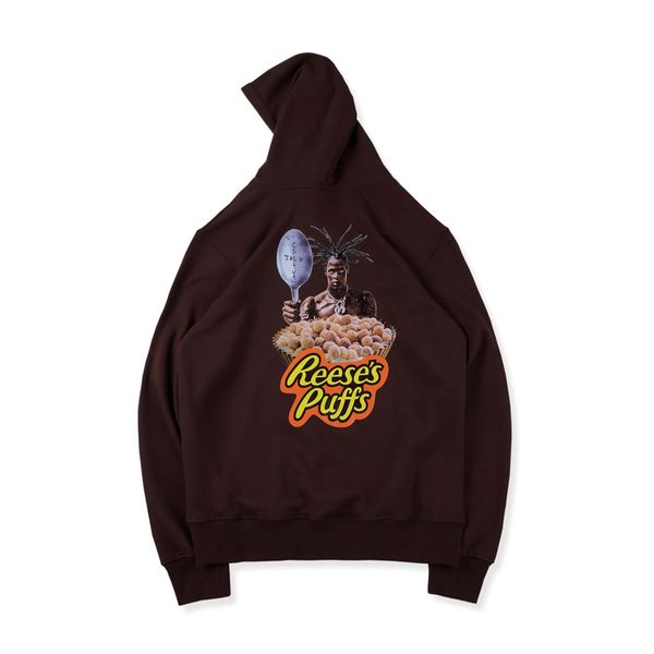 

19ss travis scott reeses puffs enjoy today hoodie cooperative men women pullover hooded fashion casual couple street sweatshirts hfhlwy038, Black