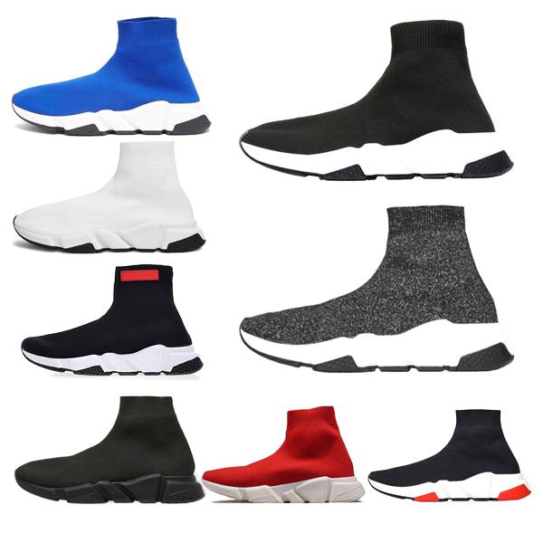 

2020 men sneakers designers balenciaga wave runner women casual sneakers socks mens scarpe zapatos hommes femmes speed trainer 6493#, Black
