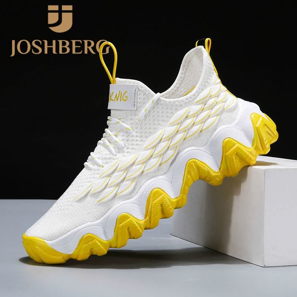 

joshberg designers breathable chic mens shoes street style mens sneakers minimalist design shoes tenes masculino, Black