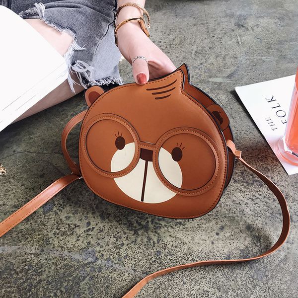 

new korean version 2020 cute princess messenger bag female mini bag tide squirrel eyes shoulder diagonal small