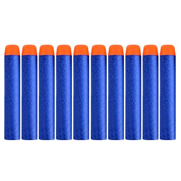 

100pcs blue for nerf bullets solid round head 7.2cm refill darts kids toy gun accessories bullet for nerf series blasters