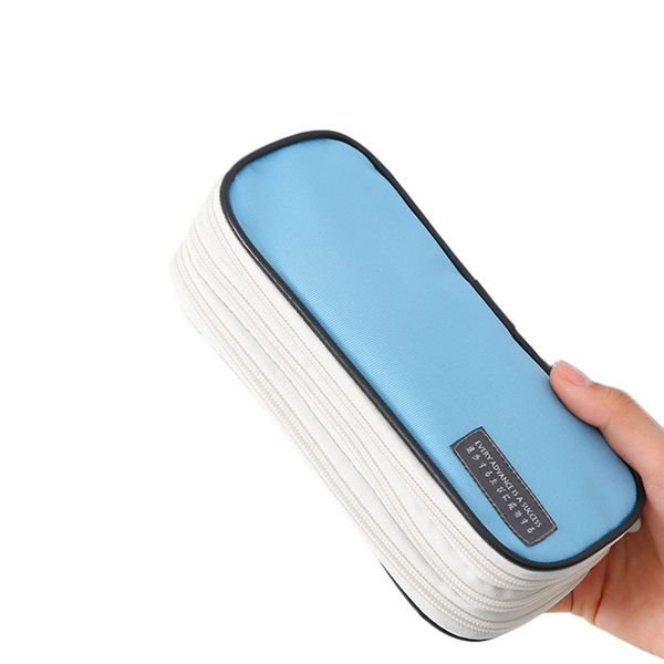 

трехслойная молния школьный пенал для хранения большой емкости каваи пенал детские канцелярские принадлежности пенс чехол boygirls сумка