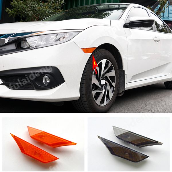 

2шт для civic 10-го 2016-2019 ясно боковой габаритный указатель поворота фары с лампами накаливания стайлинга автомобилей аксессуары