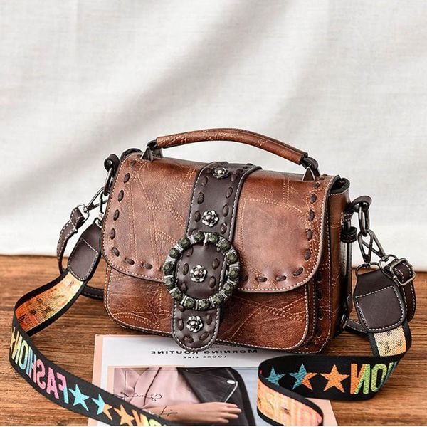 

bags for women 2020 new handbags shoulder bag fashion women's bags classic simple vintage leather small square bag satchel girl